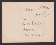 Besetzung Polen Generalgouvernement Feldpost Brief stummer Feldpost St. Nr 37020