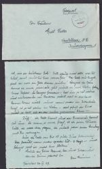 Besetzung Polen Generalgouvernement Feldpost Brief stummer Stempel FP Nr. 22343
