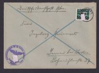 Besetzung Polen Generalgouvernement Brief EF 38 Warschau Bernau b. Berlin