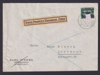Besetzung Polen Generalgouvernement Brief Deutsche Dienstpost Miedzyrzec Luckow