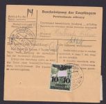 Besetzung Polen Generalgouvernement Paketkarte Zustell Bescheinigung Corzkowice