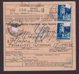 Besetzung Polen Generalgouvernement Paketkarte MEF 48 Konskie Radom Altenburg
