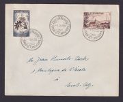 Luxemburg 535-536 Handwerk + Fernsehsender Brief FDC echt gel. Esch Sur Alzette