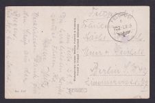 Besetzung Polen Generalgouvernement Feldpost 722 tolle Künstler Anscitskarte