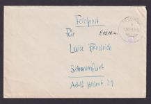 Besetzung Polen Generalgouvernement Brief Feldpost K1 130 nach Schweinfurt
