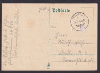 Besetzung Polen Generalgouvernement Postkarte stummer Feldpost K1 9.10.1939