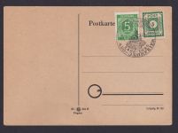 Alliierte Besetzung SBZ Postkarte Annaberg Erzgebirge Sachsen SST 1496 b.1946
