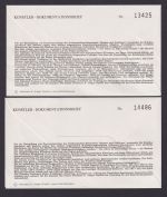 Bund Brief Letterset Burgen & Schlösser 1143 A II als FDC selten 6 Stück