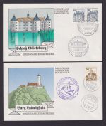 Bund Brief Letterset Burgen & Schlösser 1143 A II als FDC selten 6 Stück