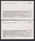 Bund Brief Letterset Burgen & Schlösser 1143 A II als FDC selten 6 Stück