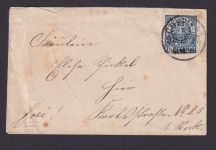 Briefmarken Stadtpost Privatpost kleiner Damen Brief Courier 31.12.1897