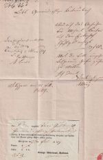 Altdeutschland Württemberg Brief Postsache Schorndorf blauer Segment Welzheim