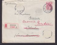Groningen Holland R Ganzsache Colombier Schweiz nachgesandt YVERDON Briefsiegel