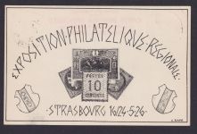 Frankreich Künstler Privatganzsache Philatelie Straßburg Exposition Philatelique