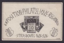 Frankreich Künstler Privatganzsache Philatelie Straßburg Exposition Philatelique
