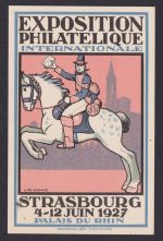Frankreich Künstler Privatganzsache Philatelie Straßburg Exposition Philatelique