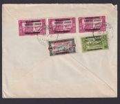 Libanon Brief MIF mit Aufdruckmarken Beyrouth nach Cronenfeld Rheinland 1928