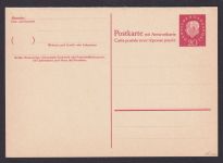 Bund Ganzsache Heuss II Medaillon P 40 F + A Kat.-Wert 30,00