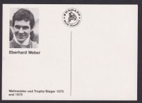Autograph Autogramm Sport Motorrad Reklame Zündapp Eberhard Weber Weltmeister