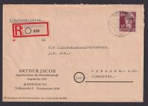 SBZ Zwickau Sachsen EF 227 Persönlichkeiten R Brief Not R-Zettel Reklame Arthur