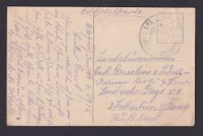 Ansichtskarte Feldpost Metz Frankreich Kaiser Friedrich Denkmal Reichsbank