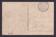 Ansichtskarte Lombartzyde Belgien Feldpost I.Weltkrieg Zerstörter Strassenzug