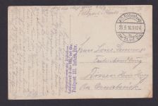 Ansichtskarte Frankreich Feldpost ab Feldlazarett 3 d. III. Infantrie Division