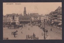 Ansichtskarte Saint Quentin Frankreich Rathausplatz Feldpost Dissen