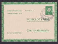 Bundesrepublik Heuss II Ganzsache Funflotterie Loskarte St. Andreasberg