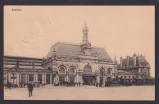 Bahnhof Ansichtskarte Feldpost Frankreich Hamburg Strassenbahn Eisenbahn