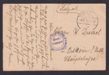 Charleville Ansichtskarte Feldpost Frankreich Bahnhof Ostheim