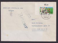 Bundesrepublik Berlin Brief Bogenecke Eckrand EF 1128 Oslo Norwegen Retour