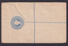 Queen Victoria Indien Einschreibe Ganzsache Registered Letter 2 A.