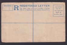 Queen Victoria Indien Einschreibe Ganzsache Registered Letter 2 A.