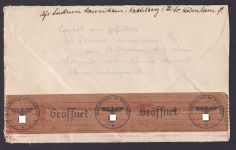 Dänemark Kopenhagen Zensur Brief geöffnet Wehrmacht Berlin Lichterfelde