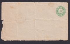 Schweiz Ganzsache Vorderseite Durchschlag WST Kontrollzeichen Taube Y 1 Genf