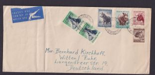 Luftpost Riversdale Süd Afrika Schöne Marken Wildtiere Tierwelt Witten Ruhr