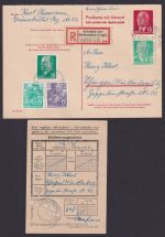 DDR R Ganzsache P 65 Antwort+ZuF GAA Ganzusachen Ausschnitt Landpost Grünstädtel