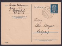DDR Ganzsache P 58 Pieck Landpoststempel Biere Schönebeck Elbe Sachsen Anhalt