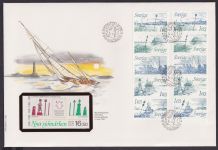 Schweden Markenheftchen Brief Zusammendrucke Heftchenblatt Schifffahrt