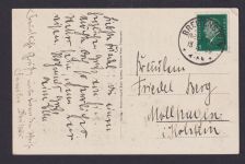 Büssow ab Breitenstein Ansichtskarte Deutsches Reich n. Mollhagen AK