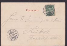 Crossen Oder Brandenburg Ansichtskarte Deutsches Reich n. Lübeck