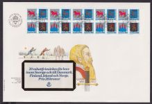 Schweden Markenheftchen Brief Zusammendruck Heftchenblatt Gustav Vasa