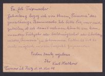 Turnow über Peitz Brandenburg DDR Postkarte Landpoststempel n. Assel b. Stade