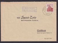 Weißag Zwietow über Calau Niederlausitz Brandenburg DDR Brief Landpoststempel
