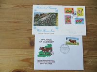 Großbritannien Guernsey Kanalinsel schöne Briefe Sammlung 1969-85 53 Stück hoher