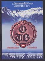 Österreich Sport Turnerbund gute Anlasskarte Innsbruck 3. Bundesturnfest selten