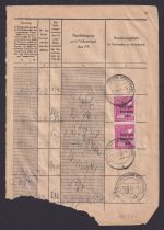 Greiffenberg SBZ MEF 193 senkr. Paar 40 Pfg. Aufdruck Einlieferungsquittung