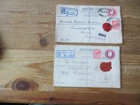 Großbritannien inter Los Ganzsachen Einschreibeumschläge ab 1883 Queen Victoria