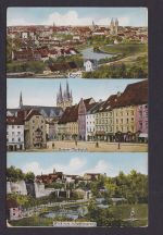 Eger Ansichtskarte Tschechien Marktplatz u.s. nach Coburg 12.6.1913